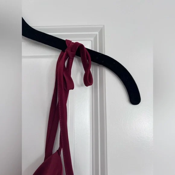 Forever 21+ Satin Tie Top Asymmetrical Cami - Picture 10 of 10